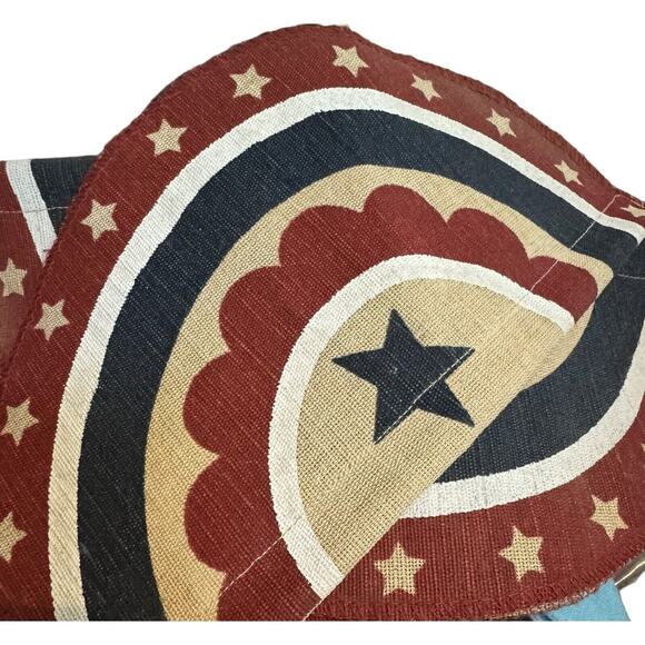 July 4th Decoration Flag Banner Red White Blue Stars & Stripes Memorial Day 89” - Picture 2 of 3